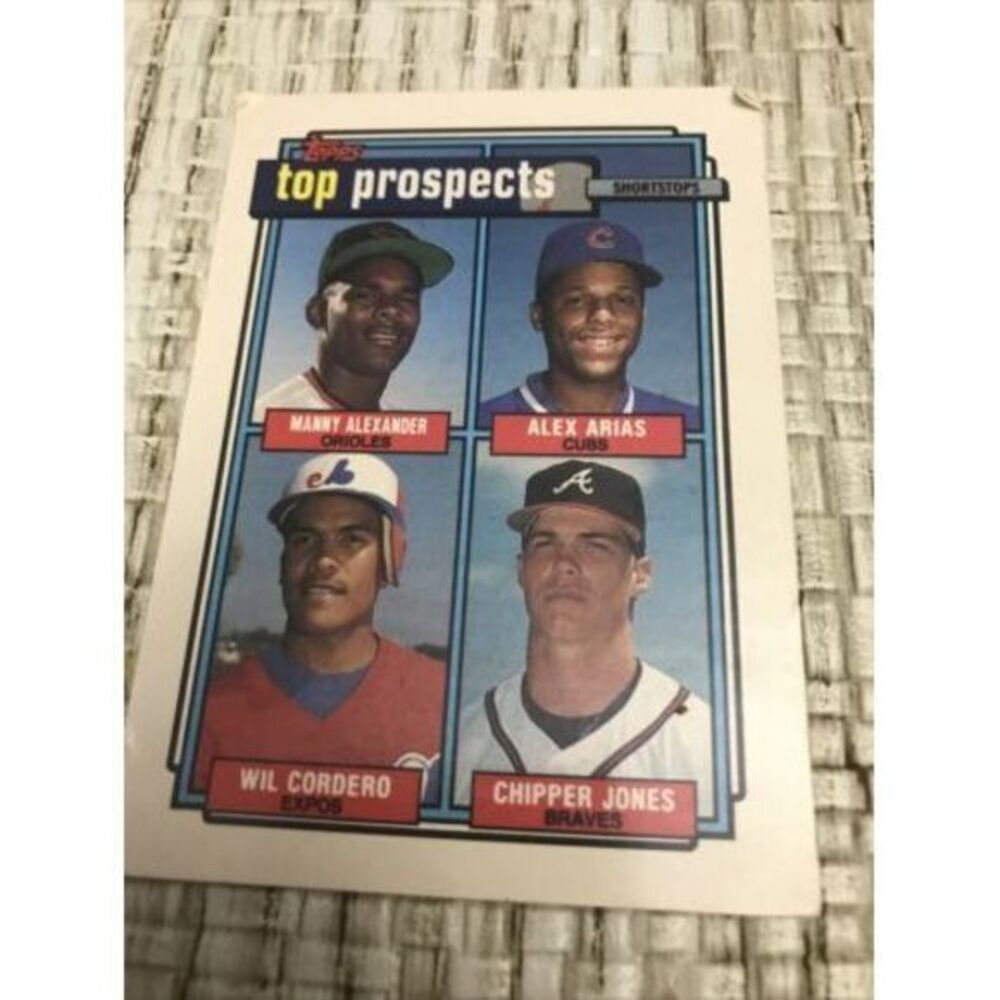 1992 92 Topps Gold Winner Chipper‎ Jones Rookie RC #551, SP